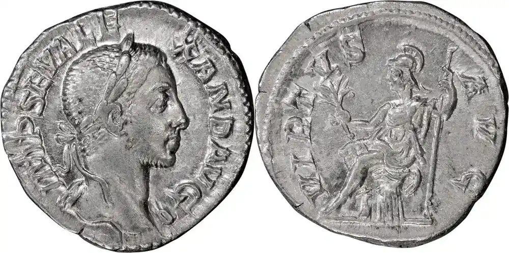 Ancient Roman 230-1 n. Chr. Severus Alexander. Denarius - Deal