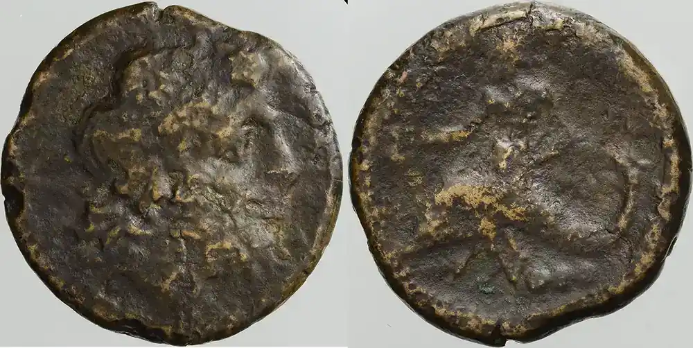 Werkspreis | Ancient Greek c. 212-200 v. Chr Calabria, Brundisium. Quartuncia