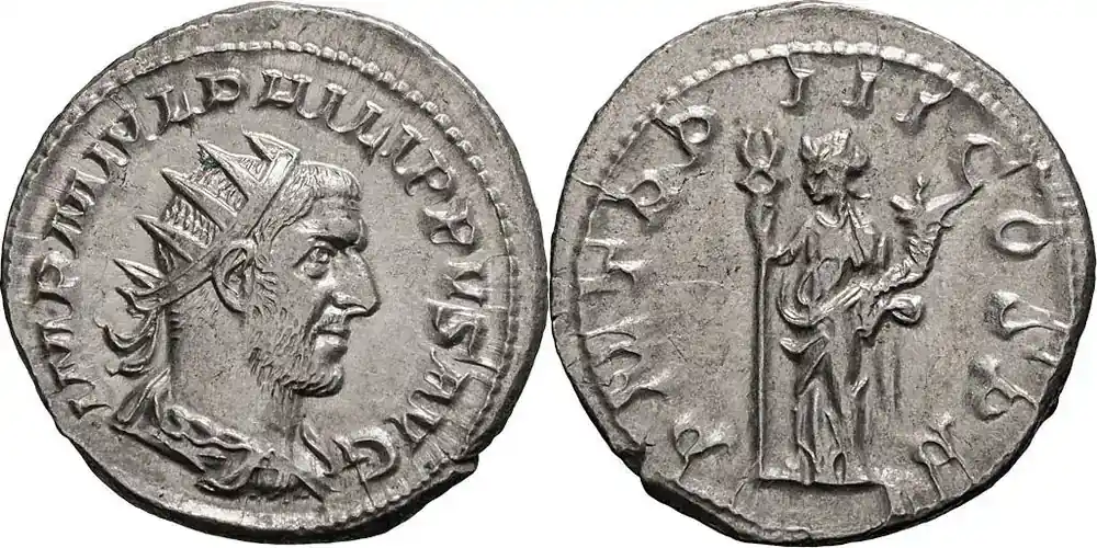 Letzte Stücke | Ancient Roman 246 n. Chr. Philip I. Antoninianus