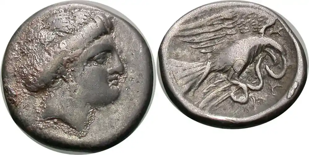 Ancient Greek 338-273 v. Chr Euboea, Chalcis. Drachm | Super-Preis