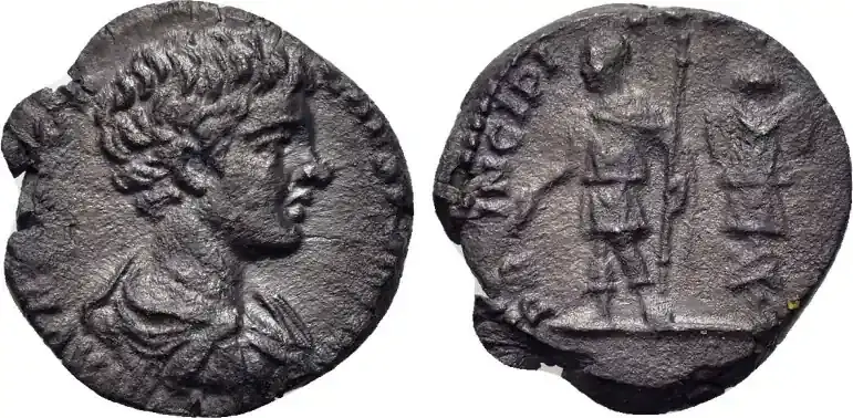 Roman Imperial Caracalla (Caesar, 196-198). AR Denarius | Letzte Stücke
