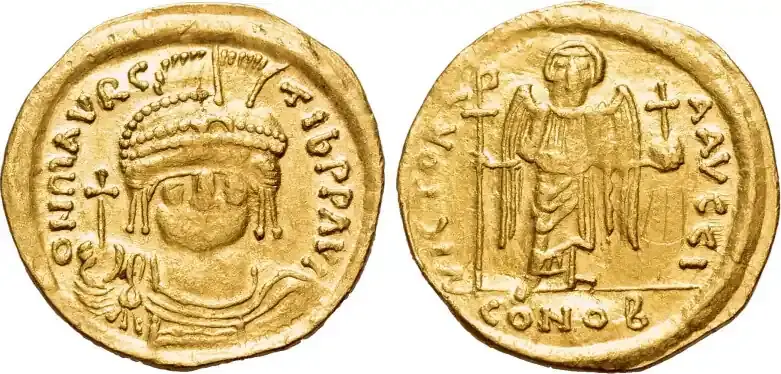 Sale - Byzantine AV Solidus Maurice Tiberius (582-602).