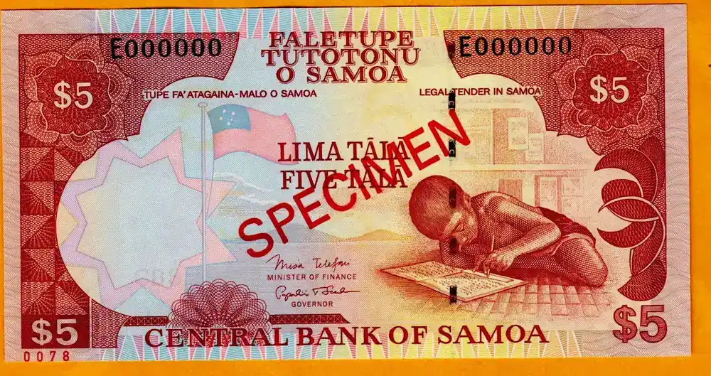 Samoa 5 SPECIMEN 2002-ND Pick-33bs UNC unz | Sehr gut bewertet