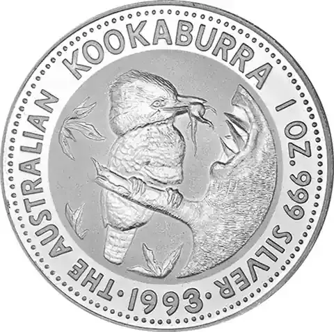 Australien 1 Unze Silber 1993 – 1 Dollar Kookaburra | Aktionspreis