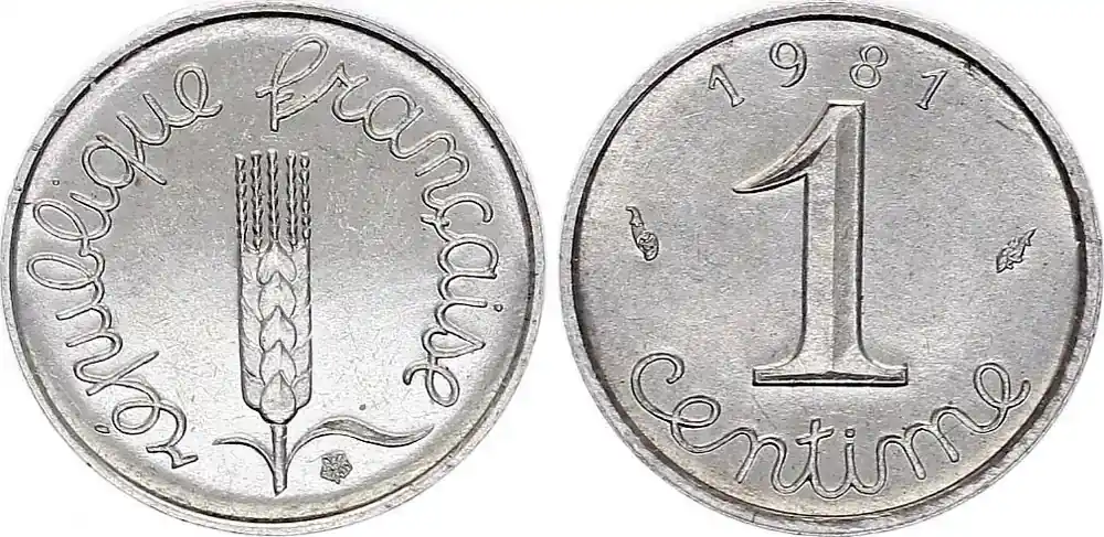 Frankreich 1 Centime Epi – 1981 st - Neu im Shop