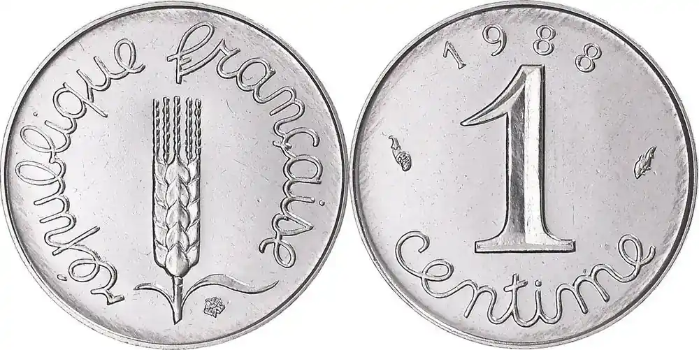 Frankreich 1 Centime Epi – 1988 st | Nur noch heute