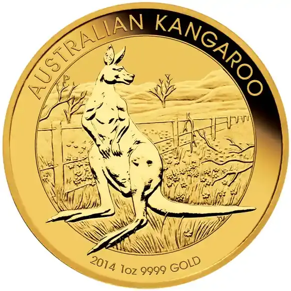 Begrenztes Angebot - 1 Unze Goldmünze Australien Känguru 2014