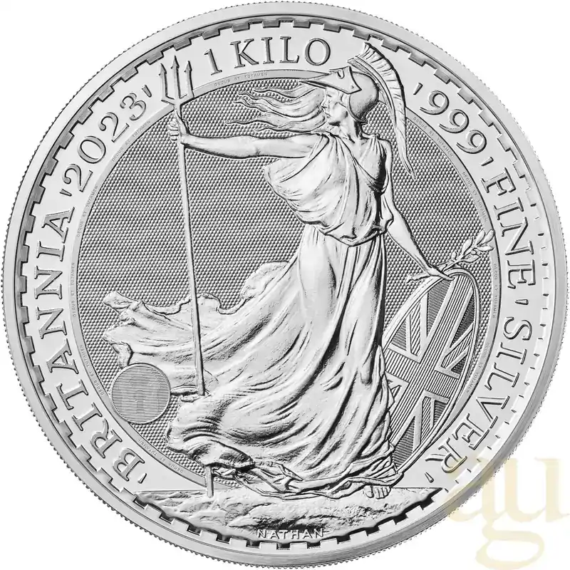 1 Kilogramm Silbermünze Britannia 2023 (differenzenbesteuert) | Auf Lager