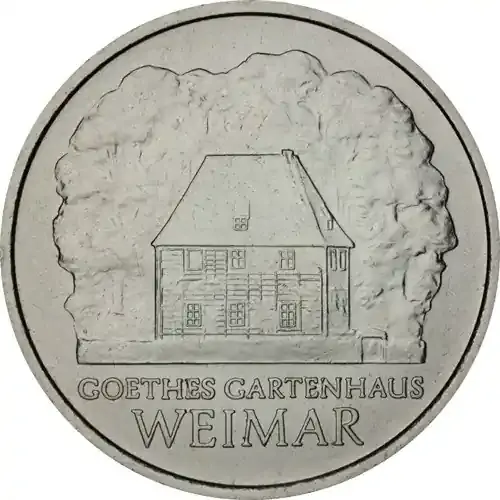 Günstig - DDR 5 Mark Münze 1982 – Goethes Gartenhaus in Weimar