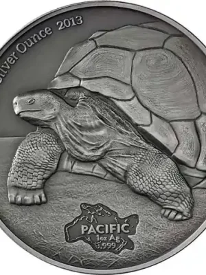 Tokelau 1 Oz Silber 2013 Schildkröte Antike-Finish - Werkspreis