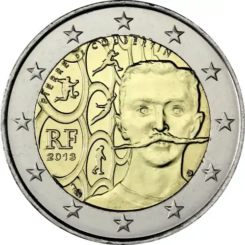 Jetzt bestellen | Frankreich 2 Euro 2013 – Baron Pierre de Coubertin