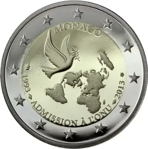Monaco 2 Euro 2013 PP 20 Jahre UNO – Mitgliedschaft - Meistverkauft