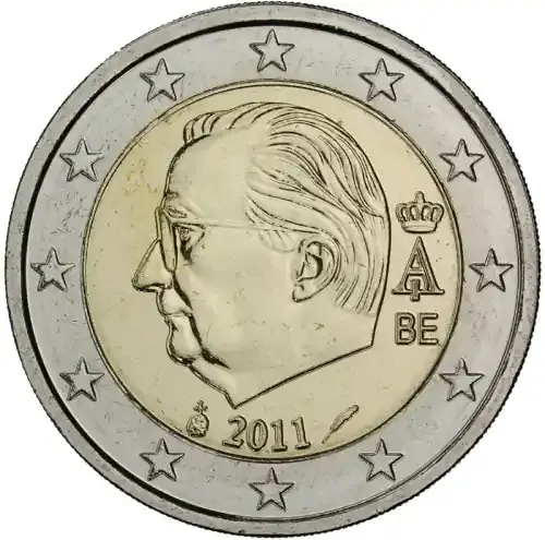 Top-Qualität | Belgien 2 Euro 2011 – Kursmünze König Albert II