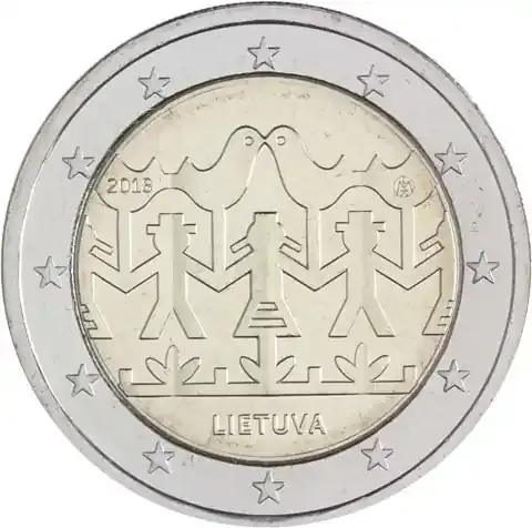 Litauen 2 Euro 2018 bfr. „Gesangs -und Tanzfestival“ - Top-Angebot