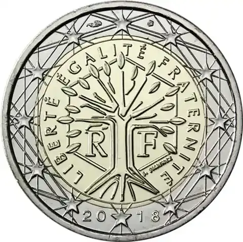 Frankreich 2 Euro 2018 – Kursmünze Lebensbaum | Nur heute