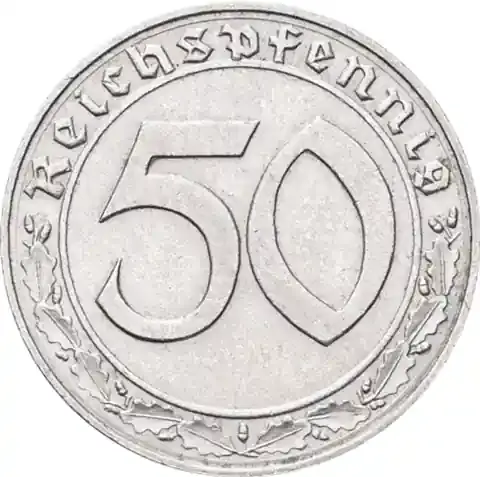 Neue Ware | Drittes Reich 50 Reichspfennig 1938-1939