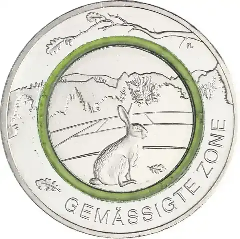 Deutschland 5 Euro 2019 Gemäßigte Zone Münzzeichen D | Premium