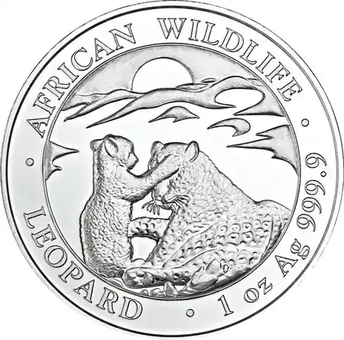 Sale | 1 Unze Silber 2019 – Somalia Leopard