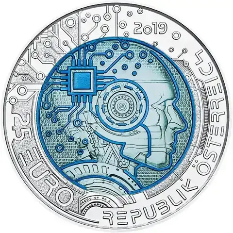 Nicht verpassen - Österreich 25 Euro Niob 2019 „Künstliche Intelligenz“
