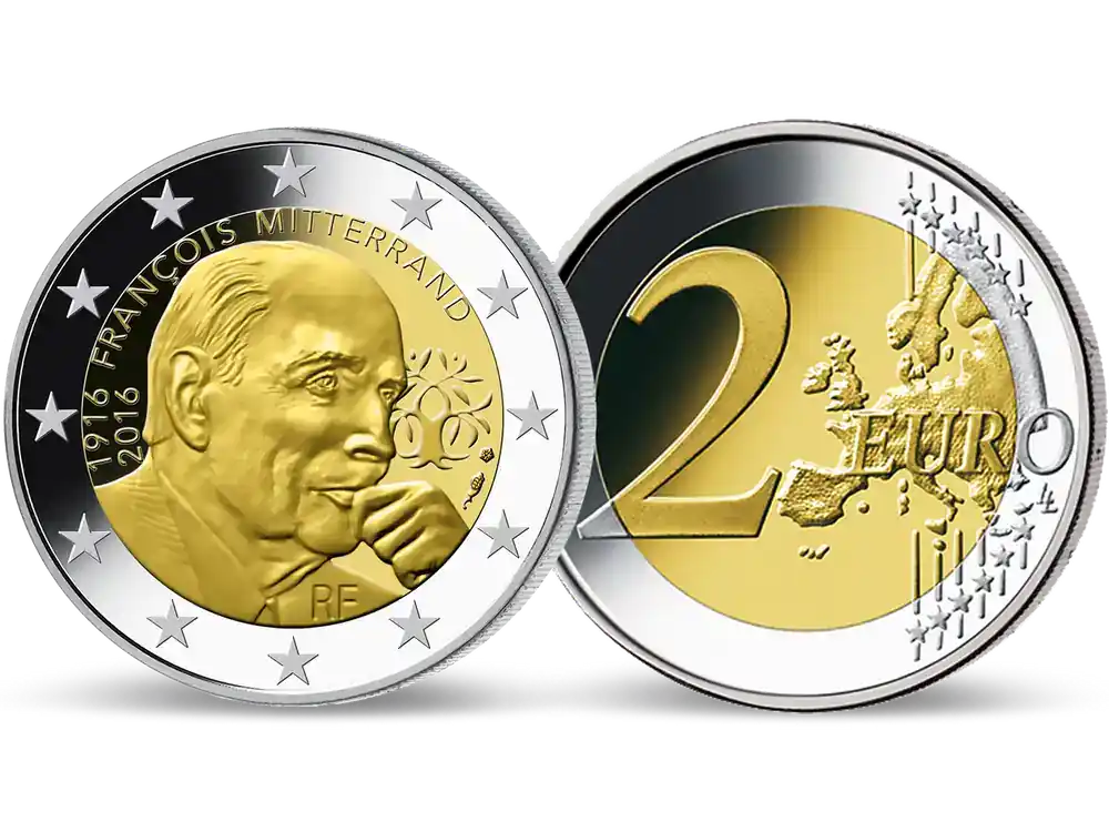 Begrenzte Stückzahl - Frankreich 2016 ‘François Mitterrand‘ 2-Euro