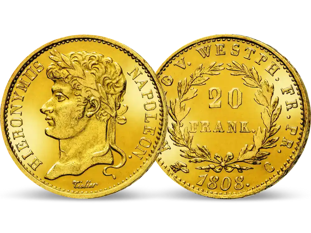 Mega-Angebot | Westphalen 20 Franken 1808-1813 Hieronymus Napoleon