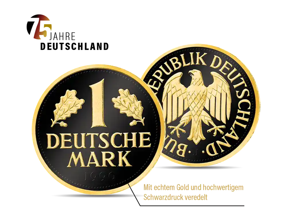 1-DM-Gedenkausgabe mit „Black & Gold“-Veredelung - Topseller