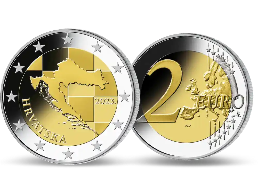 Kroatien 2023 Die erste 2 Euro Kursmünze - Bestpreis