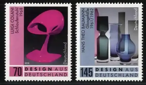 Bund, Michel Nr. 3271-3272 postfrisch – Design Colani, Baumann - Premium