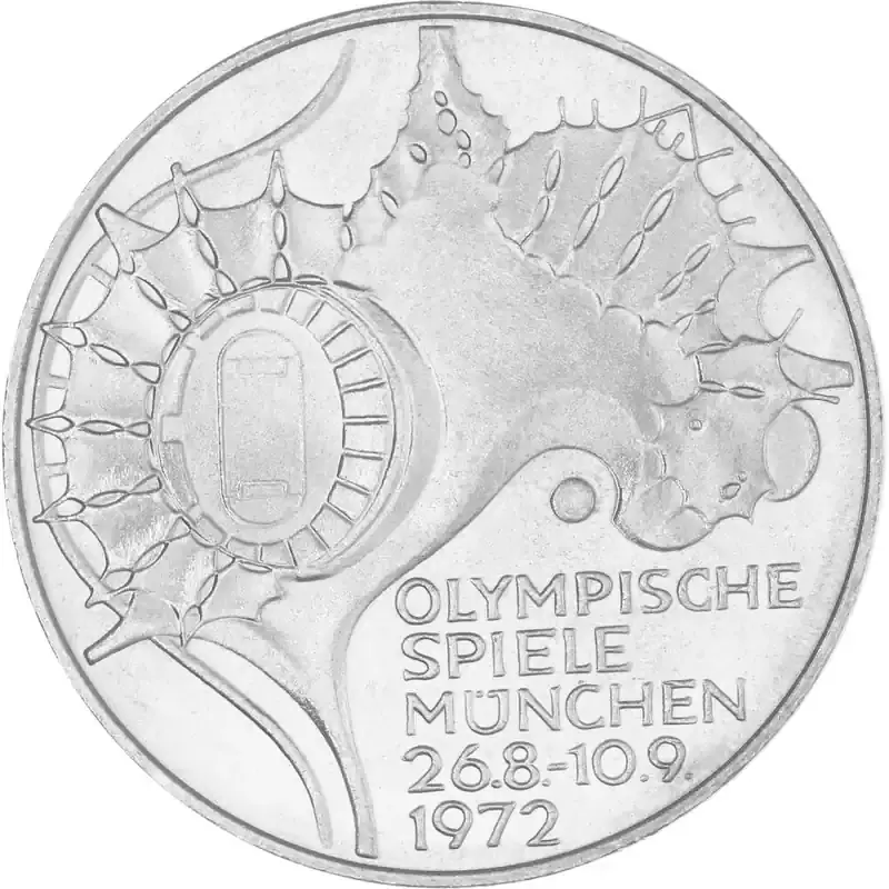 10 DM Gedenkmünze 1972 J – Stadiondach | Extra-Rabatt