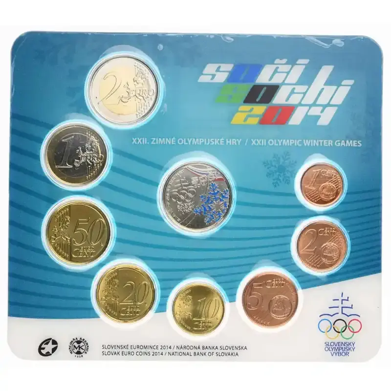 Top-Preis | Offizieller KMS Slowakei 2014 – Oly. Sochi – in Stempelglanz (st)