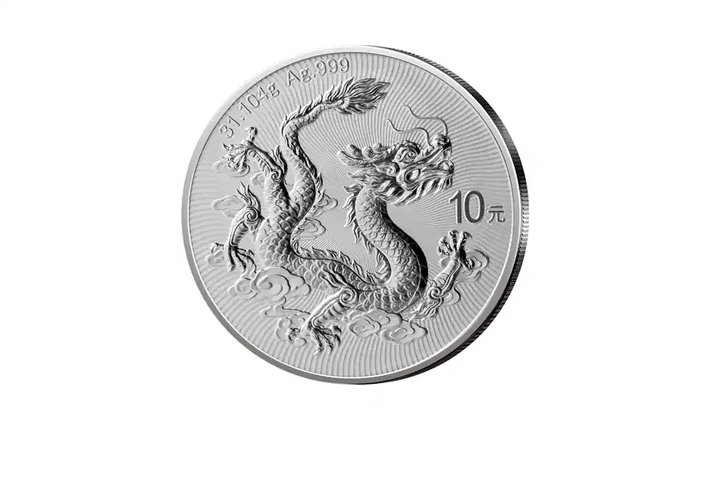 Chinesischer Drache 1 oz Silber 2025 China | Premium