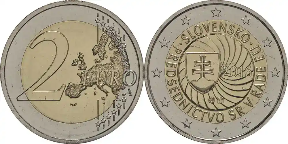 Slowakei 2 Euro EU Präsidentschaft 2016 bfr - Kundenliebling