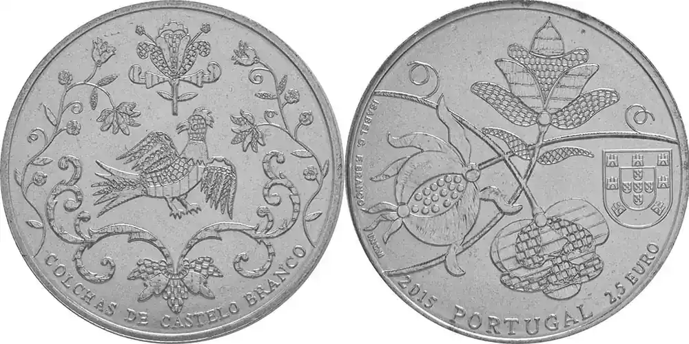 Portugal 2015 2,5 Euro die Bettdecken Castelo Brancos bfr - Endet bald