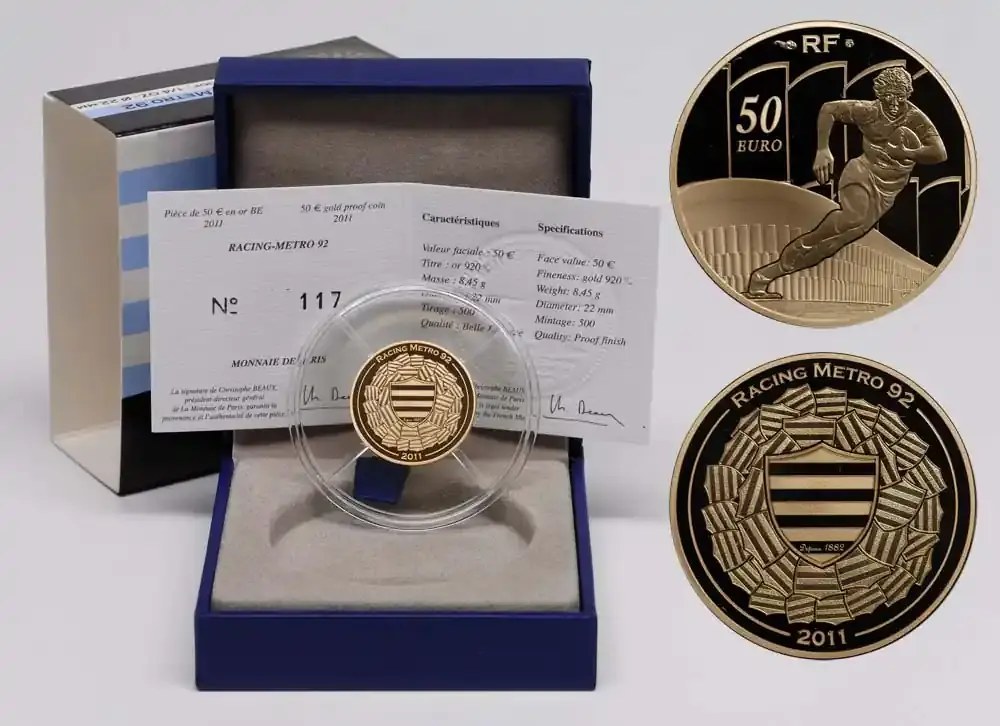 Beliebt - Frankreich 2011 50 Euro Olympique de Marseille PP