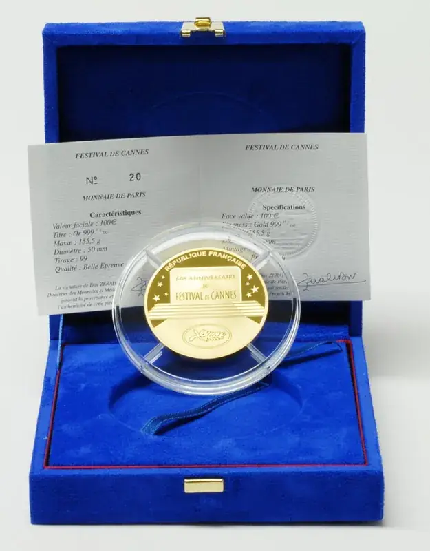 Frankreich 100 Euro Cannes 2007 PP GOLD - Neu