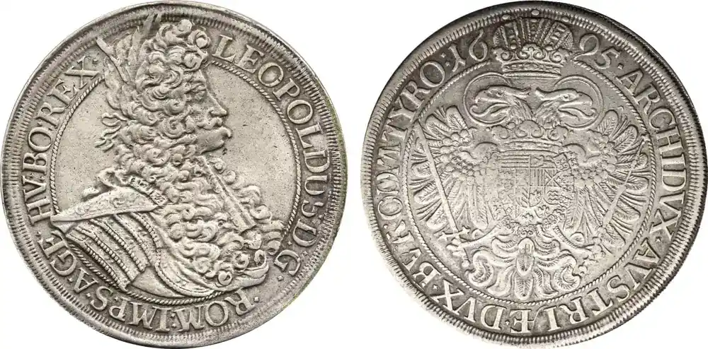 Top-Preis - Austria Taler 1695 Leopold I XF/AU
