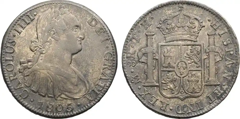 Preisvorteil | Mexico 8 Reales 1805-TH Charles IV XF/AU