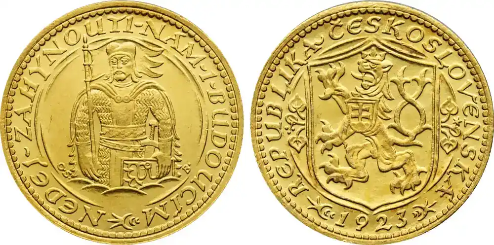 Czechoslovakia Ducat 1923 Republic AU/UNC - Premium-Qualität